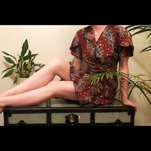 Handmade, hand printed Thai dress